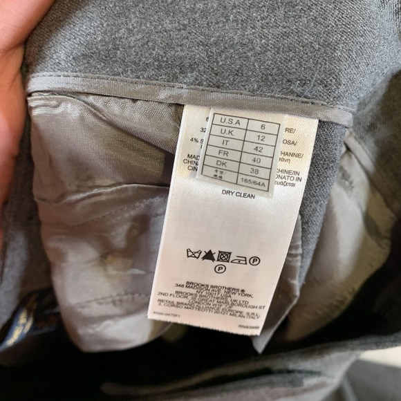 Brooks Brothers Pants Womens 6 Gray Caroline Fit Wide Leg Dress Trousers Career - Picture 8 of 13